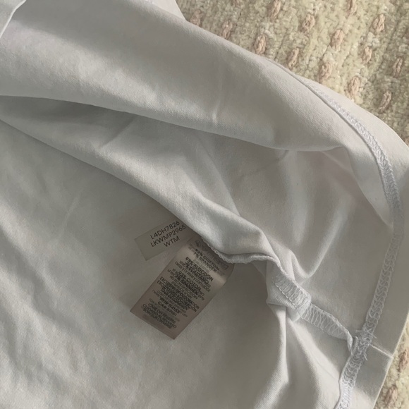 Karl Lagerfeld White Graphic Tee with Colorful Accents - Picture 8 of 8